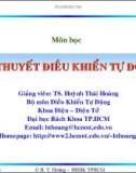 Bài giảng lý thuyết điều khiển tự động - Hệ thống điều khiển phi tuyến part 1