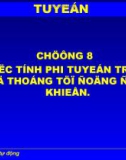 Chương 8: Hệ thống điều khiển phi tuyến tính