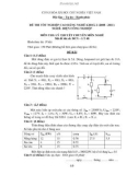 Đề tốt nghiệp CĐ nghề khóa 2 Điện công nghiệp (2008-2011) - Mã: ĐCN - LT 48 - Phần lý thuyết (kèm Đ.án)