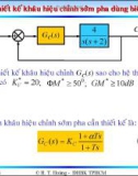 Bài giảng lý thuyết điều khiển tự động - Thiết kế hệ thống điều khiển liên tục part 7