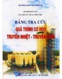 Quá trình và thiết bị công nghệ hóa học và thực phẩm - Bảng tra cứu quá trình cơ học truyền nhiệt - truyền khối