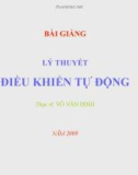 Bài giảng Lý thuyết điều khiển tự động: Chương 4 - ThS. Võ Văn Định