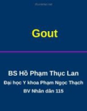 Bài giảng Gout - BS Hồ Phạm Thục Lan