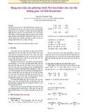 Dạng ma trận của phương trình Newton-Euler cho vật rắn không gian với tích Kronecker