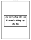 Các trường hợp cần phải khoan dẫn khi ép cọc nhà dân