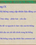 Chương IX: Hệ thống cung cấp nhiên liệu động cơ Diezel