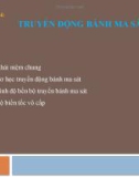 ĐẠI CƯƠNG VỀ THIẾT KẾ MÁY VÀ CHI TIẾT MÁY-Chương 4: Truyền động bánh ma sát