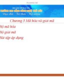 Bài giảng Mã hóa và giải mã - CĐ Công nghệ Thủ Đức