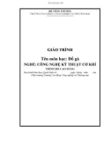 Giáo trình Đồ gá (Nghề: Công nghệ kỹ thuật cơ khí) - CĐ Công nghiệp và Thương mại