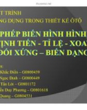 Thuyết trình CAD ứng dụng trong thiết kế ô tô