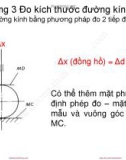 Bài giảng Dung sai lắp ghép - Chương 3 (Phần 2): Đo kích thước đường kính