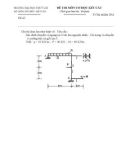Đề thi lại môn cơ học kết cấu 1 - Trường đại học Thủy Lợi - Đề số 10
