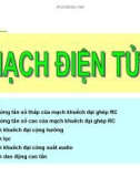 MẠCH ĐIỆN TỬ 2 - CHƯƠNG 1