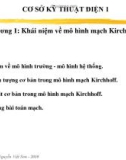 Chương 1: Khái niệm mô hình mạch kirchhoff