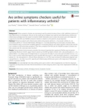 Are online symptoms checkers useful for patients with inflammatory arthritis