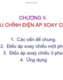 Bài giảng Điện tử công suất: Chương 2 - Điều chỉnh điện áp xoay chiều