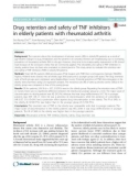 Drug retention and safety of TNF inhibitors in elderly patients with rheumatoid arthritis