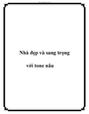 Nhà đẹp và sang trọng với tone nâu