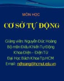 Bài giảng Cơ sở tự động: Chương 3 - Nguyễn Đức Hoàng