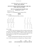 Đề tốt nghiệp CĐ nghề khóa 2 Điện công nghiệp (2008-2011) - Mã: ĐCN - LT 39 - Phần lý thuyết (kèm Đ.án)