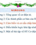 CẢM BIẾN VÀ CƠ CẤU CHẤP HÀNH