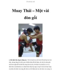 Muay Thái – Một vài đòn gối