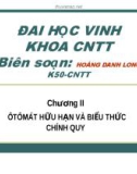 ÔTÔMÁT HỮU HẠN VÀ BIỂU THỨC CHÍNH QUY