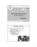 Quan hệ công chúng - TS Nguyễn Hoàng Sinh