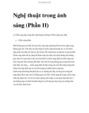 Nghệ thuật trong ánh sáng (Phần II)