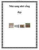 Nhà sang nhờ cổng đẹp