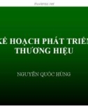 Kế hoạch phát triển thương hiêu - Nguyễn Quốc Hùng