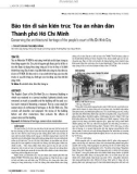 Bảo tồn di sản kiến trúc Tòa án nhân dân Thành phố Hồ Chí Minh