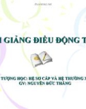 Bài giảng Điều động tàu (Đối tượng: Hệ sơ cấp và hệ thường xuyên) - GV. Nguyễn Đức Thẳng