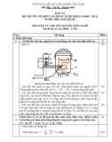 Đáp án đề thi tốt nghiệp cao đẳng nghề khóa 3 (2009-2012) - Nghề: Điện dân dụng - Môn thi: Lý thuyết chuyên môn nghề - Mã đề thi: DA ĐDD–LT30