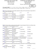 Đề thi thử tốt nghiệp THPT môn Hóa học năm 2023-2024 - Trường THPT Tiên Du số 1 (Lần 1)