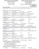 Đề thi thử tốt nghiệp THPT môn Hóa học năm 2022-2023 có đáp án (Lần 1) - Trường THPT Tây Tiền Hải, Thái Bình