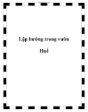 Lập hướng trong vườn Huế