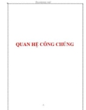 Giáo trình: Quan hệ công chúng