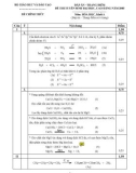 ĐÁP ÁN MÔN HOÁ - KỲ THI ĐẠI HỌC KHỐI A NĂM 2005