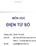 MÔN HỌC ĐIỆN TỬ SỐ