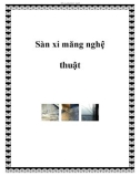 Sàn xi măng nghệ thuật