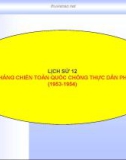 Bài giảng Cuộc kháng chiến chống Pháp kết thúc - Sử 12 - GV.L.T.Anh