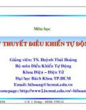 Chương 6: Mô tả toán học hệ thống điều khiển rời rạc