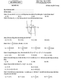 Đề thi KSCL môn Toán lớp 12 năm 2021-2022 có đáp án (Đợt 2) - Sở GD&ĐT Nam Định (Mã đề 911)