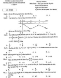 Đề thi học kì 1 môn Toán 12 năm 2020-2021 - Trường THPT chuyên Ngoại ngữ