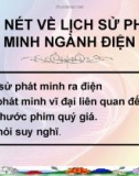 Giáo án điện tử công nghệ: lịch sử ngành điện