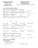 Đề kiểm tra học kì 1 môn Toán lớp 9 năm 2022-2023 - Sở GD&ĐT Hậu Giang