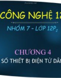 Bài giảng điện tử công nghệ: điện tử dân dụng