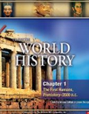 Lecture Glencoe world history - Chapter 1: The first humans (Prehistory-3500 B.C.)