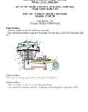 Đề thi & đáp án lý thuyết Công nghệ ô tô năm 2012 (Mã đề LT4)